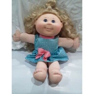 cabbage patch kids blond hair blue eye girl doll 2020